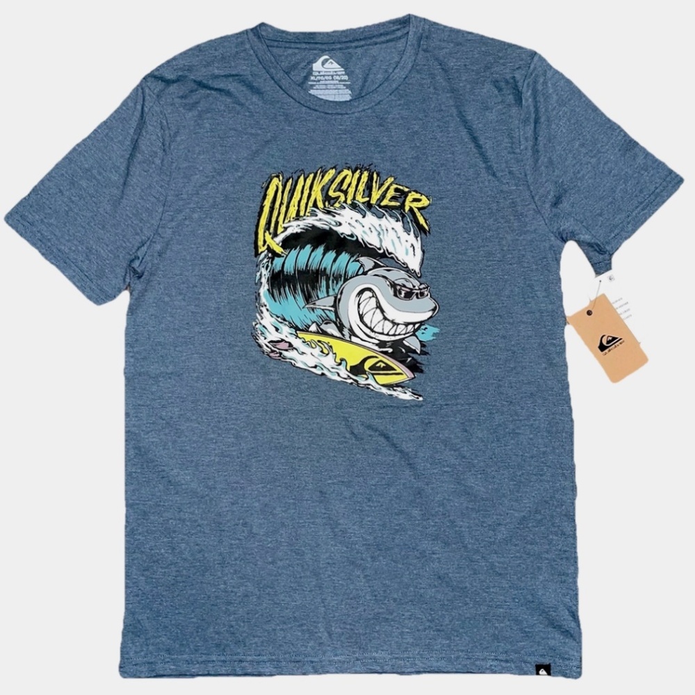 Quiksilver Shark Surf T Shirt XL 18/20 Youth NWT